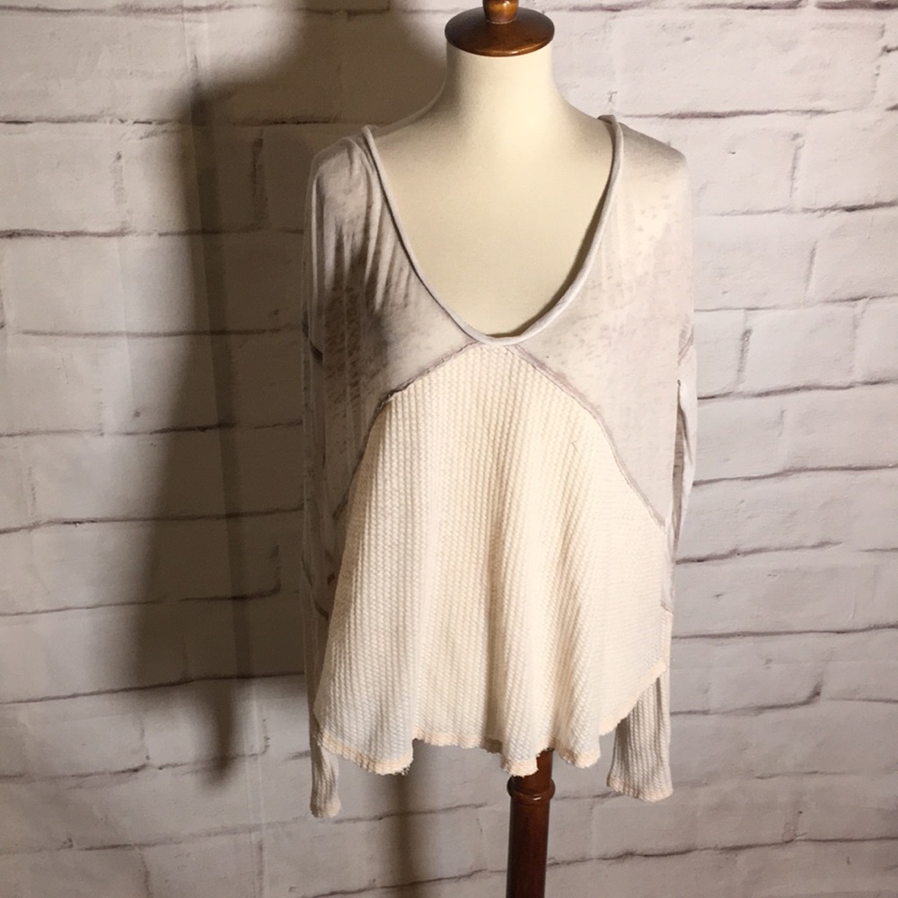 We the Free Oversized Burnout Thermal Tunic